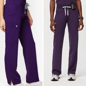 FIGS Kade cargo scrubs purple